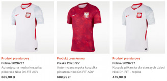 HIT! Tyle KOSZTUJĄ nowe koszulki reprezentacji Polski!